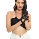 MGGMOKAY Women’s Leather Driving Gloves Touchscreen Thin Soft sheepskin Motorcycle Riding Gloves Unlined,Brown,L