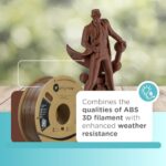 Polymaker ASA Filament 1.75mm Army Brown, 1kg ASA 3D Printing Filament, Heat & Weather Resistant – ASA 3D Printer Filament Perfect for Printing Outdoor Functional Parts