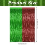 2 Pack Football Party Decorations,3.28 Ft x 6.56 Ft Football Tinsel Backdrop,Brown Green Foil Fringe Curtains Metallic Party Streamer Birthday Party Decorations Sports Background
