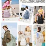 Brown School Backpack for Girls Boys, Waterproof Bookbag for Women Men, College Student School Bag, Lightweight Travel Rucksack Casual Daypack Laptop Backpacks