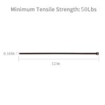 XINGO 1000 PCS Brown Zip Ties 12 Inch, 60 LBS Tensile Strength, Self-Locking Nylon Plastic Nylon PA66 Wire Ties for Indoor and Outdoor Use