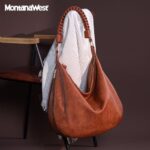 Montana West Brown Hobo Bags for Women Slouchy Shoulder Purse Handbags