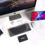 Keychron K3 Version 2, 84 Keys Ultra-Slim Wireless Bluetooth/USB Wired Mechanical Keyboard with White LED Backlit, Low-Profile Gateron Mechanical Brown Switch Compatible with Mac Windows