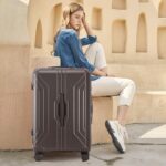 Merax Luggage Sets 3 Piece, Expandable Suitcases with Wheels, Hardshell Suitcase Set, ABS Carry on Luggage Set with TSA Lock, Travel Luggage,Brown