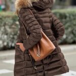 PRETTYGARDEN Women’s Long Winter Puffer Coats Hooded Zip Up Thickened Parka Down Jackets Trendy Fashion Warm Outerwear (Coffee,Medium)