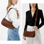 GETERUUV Shoulder Bags for Women Y2k Purse and Handbags Retro Studded Crossbody Bag Small Shoulder Purse Leather Hobo Handbag