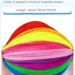 Pipe Cleaners, 100 Pieces Brown Chenille Stems Craft, 12 inch Long Fluffy Pipe Cleaners for Creative DIY Art Craft Projects, Home Decoration Supplies (6 mm x 30 cm, Brown)