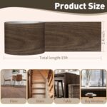 ZYJT Wood Grain Repair Tape, 2.4 inch X 15ft Self Adhesive Brown Walnut Grain Repair Patch for Tables, Chairs, Baseboards, Doors, Windows, Floors, Handicraft DIY.