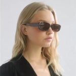 ADE WU Rectangle Sunglasses for Women Men Retro 90s Trendy Narrow Rectangular Sun Glasses Fashion Y2K Unisex Stylish,Tortoiseshell Frame Brown Lens