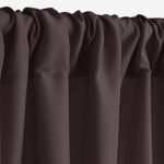Hiasan Brown Backdrop Curtains for Parties, Polyester Photography Backdrop Drapes for Family Gatherings, Wedding Decorations, 5ftx8ft, Set of 2 Panels