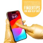 Colortrak Luminous Collection Disposable Nitrile Gloves, Gold, Medium, Single-Use, Allergy-Safe, Latex-Free, Powder-Free, Odor-Free, Textured Finger Tips