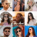 Pro Acme Small Square Sunglasses for Women Men 100% Real Glass Lens Hexagonal Frame (C2 | Gold | Brown Gradient, 51)