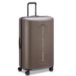 florence by mills Catch Flights Hardside Expandable Luggage with Spinner Wheels, Chestnut, Checked-Large 29 Inch