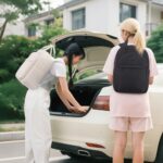 LOVEVOOK Laptop Backpack for Women, College Travel Backpack Puffer Womens Backpack for 15.6 Inch Laptop, Water-Resistant Quilted Casual Daypack, Brown