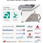 BAGSMART Small Underseat Carry on Luggage with Wheels, 16-inch Small Under Seat Luggage, Lightweight Travel Luggage Travel Suitcase for Women, Personal Item Bag, Brown