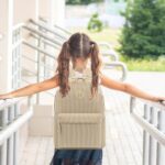 Dezcrab Corduroy Girls School Backpack – Teen Bookbags Kids Elementary Middle School Bookbags Women Travel Daypack (Brown)