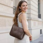 Kattee Leather Crossbody Bags for Women, Crossbody Purses for Women, Women’s Handbags Hobo Bag with Adjustable Strap?Coffee