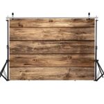 WOLADA 7x5FT Rustic Wood Wall Backdrop Natural Brown Wooden Board Photography Background Baby Shower Birthday Party Cake Table Decoration Banner Backdrops Photo Booth Prop 11839